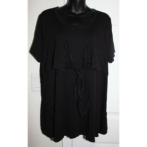 Eloquii 18 Tie Front Twofer Knit 1x